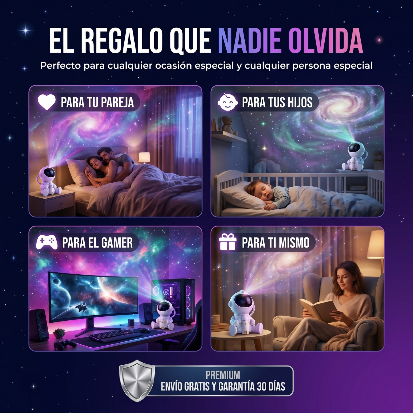 Proyector Astronauta Antiestrés