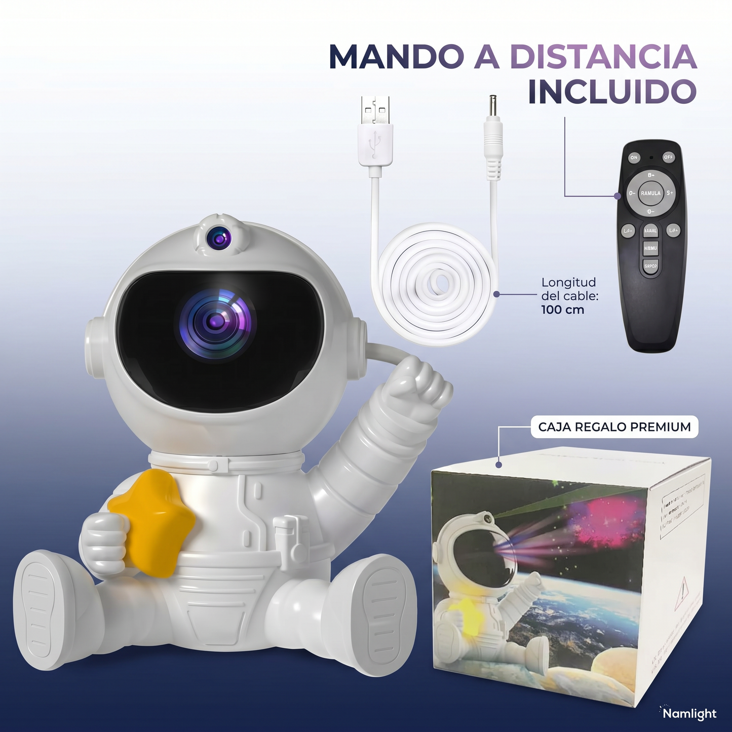 Proyector Astronauta Antiestrés